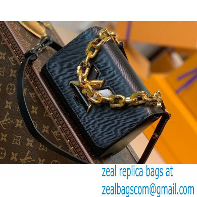 Louis Vuitton Epi Leather Twist PM Bag Black 2021 - Click Image to Close