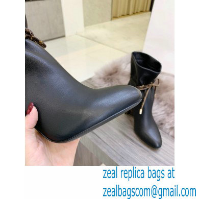 Louis Vuitton Heel 10cm Silhouette Ankle Boots Black 2021