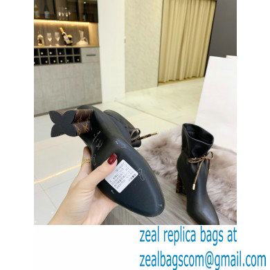 Louis Vuitton Heel 10cm Silhouette Ankle Boots Black 2021