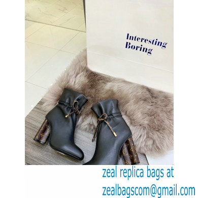 Louis Vuitton Heel 10cm Silhouette Ankle Boots Black 2021