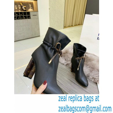 Louis Vuitton Heel 10cm Silhouette Ankle Boots Black 2021