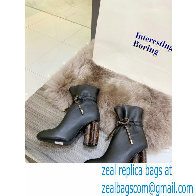 Louis Vuitton Heel 10cm Silhouette Ankle Boots Black 2021
