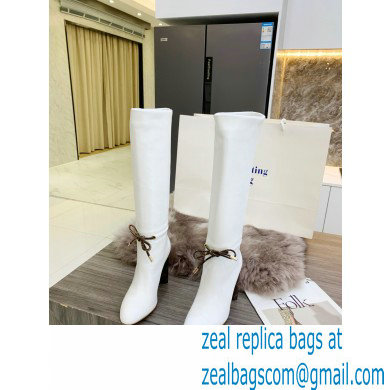 Louis Vuitton Heel 10cm Silhouette High Boots White 2021