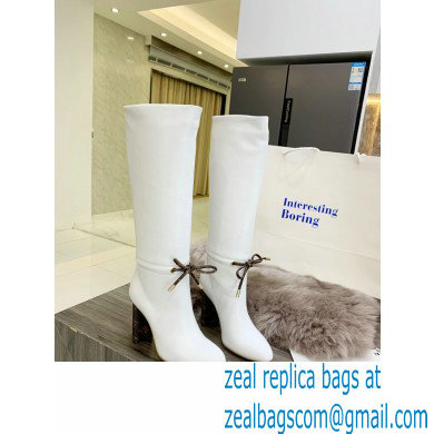 Louis Vuitton Heel 10cm Silhouette High Boots White 2021