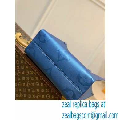 Louis Vuitton Monogram Empreinte Giant Onthego Tote Bag MM blue M45595 - Click Image to Close