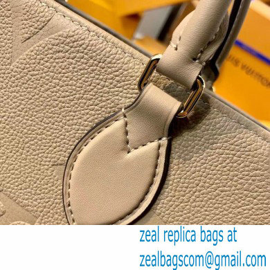 Louis Vuitton Monogram Empreinte Giant Onthego Tote Bag MM gray M45607 - Click Image to Close