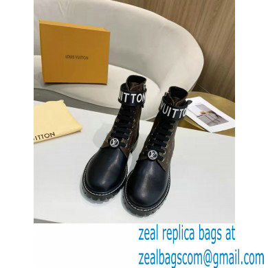 Louis Vuitton Territory Flat Ranger Ankle Boots Monogram Canvas with Adjustable Velcro Strap 2021