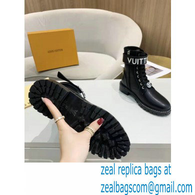 Louis Vuitton Territory Flat Ranger Ankle Boots Monogram Canvas with Adjustable Velcro Strap 2021