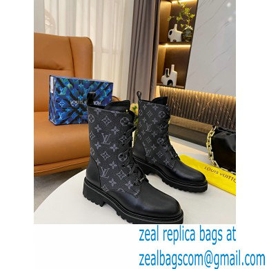 Louis Vuitton Territory Flat Ranger Ankle Boots Monogram Eclipse Canvas 2021 - Click Image to Close