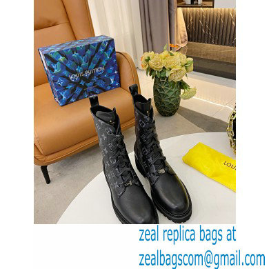 Louis Vuitton Territory Flat Ranger Ankle Boots Monogram Eclipse Canvas 2021 - Click Image to Close