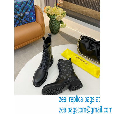 Louis Vuitton Territory Flat Ranger Ankle Boots Monogram Eclipse Canvas 2021 - Click Image to Close