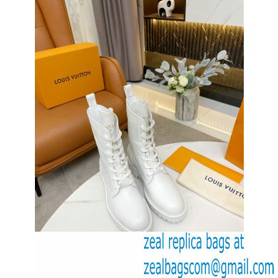 Louis Vuitton Territory Flat Ranger Ankle Boots White 2021