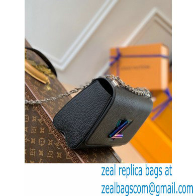 Louis Vuitton Twist MM Bag Ruthenium Hardware Iridescent Black 2021
