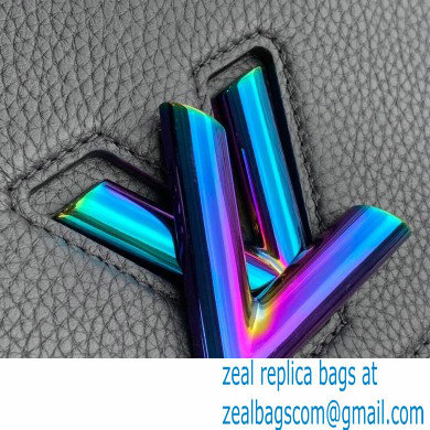 Louis Vuitton Twist MM Bag Ruthenium Hardware Iridescent Black 2021 - Click Image to Close