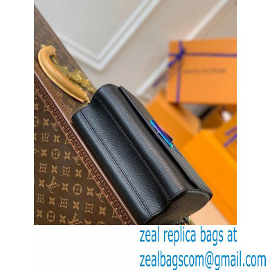 Louis Vuitton Twist MM Bag Ruthenium Hardware Iridescent Black 2021 - Click Image to Close