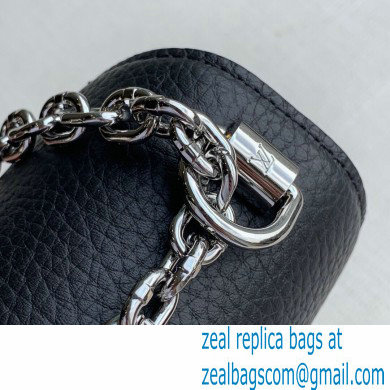 Louis Vuitton Twist Mini Bag Ruthenium Hardware M58597 Iridescent Black 2021