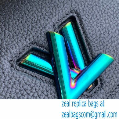 Louis Vuitton Twist Mini Bag Ruthenium Hardware M58597 Iridescent Black 2021