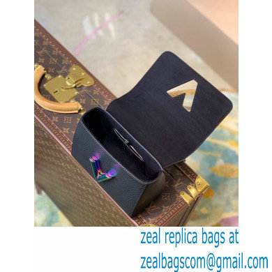 Louis Vuitton Twist Mini Bag Ruthenium Hardware M58597 Iridescent Black 2021