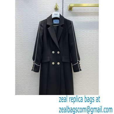 PRADA black cashmere coat 2021