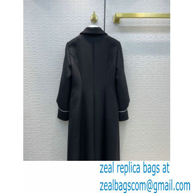 PRADA black cashmere coat 2021