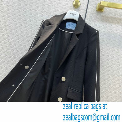 PRADA black cashmere coat 2021
