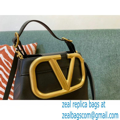 Valentino Supervee Calfskin Handbag Black 2021