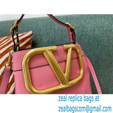 Valentino Supervee Calfskin Handbag Pink 2021