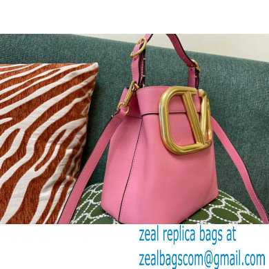 Valentino Supervee Calfskin Handbag Pink 2021