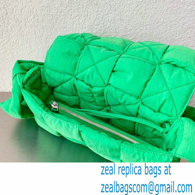 bottega veneta Padded intreccio nylon cassette cross-body bag green