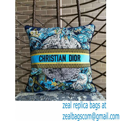 dior BLUE Multicolor Dior Constellation Embroidery pillow - Click Image to Close