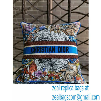 dior Latte Multicolor Dior Constellation Embroidery pillow