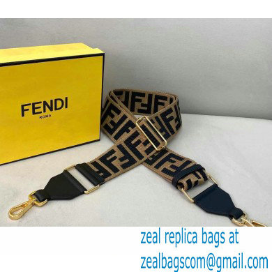 fendi logo Embroidery strap apricot 2021 - Click Image to Close