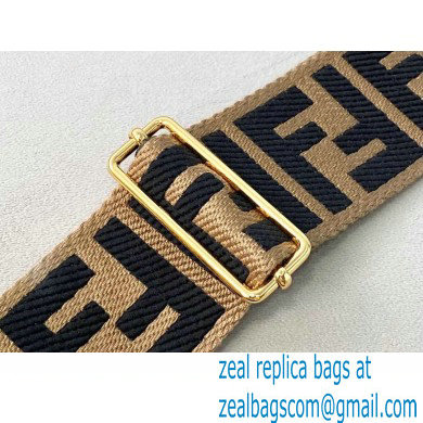 fendi logo Embroidery strap apricot 2021