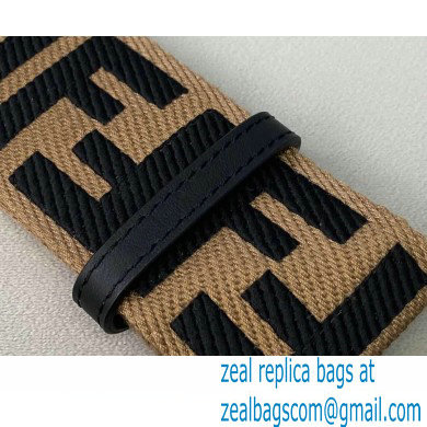 fendi logo Embroidery strap apricot 2021