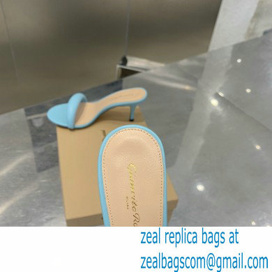 gianvito rossi 7cm bijoux leather sandals blue 2021