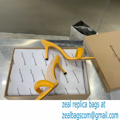 gianvito rossi 7cm bijoux leather sandals yellow 2021 - Click Image to Close