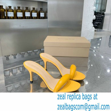 gianvito rossi 7cm bijoux leather sandals yellow 2021 - Click Image to Close