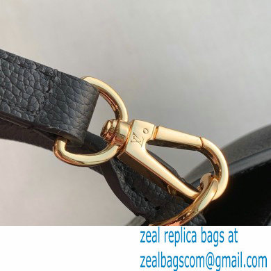 louis vuitton black Monogram Empreinte leather Petit Palais m58916 2021