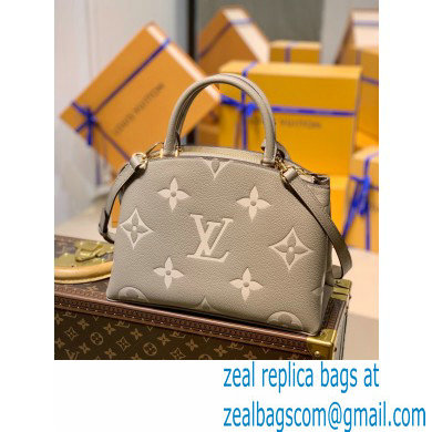 louis vuitton dove/cream Monogram Empreinte leather petit Palais M58914 2021