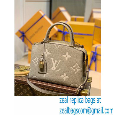 louis vuitton dove/cream Monogram Empreinte leather petit Palais M58914 2021 - Click Image to Close