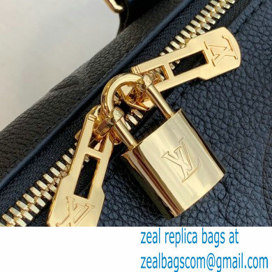 louis vuitton grained Monogram Empreinte leather Speedy Bandouliere 20 m58953 black - Click Image to Close