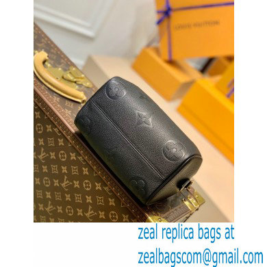 louis vuitton grained Monogram Empreinte leather Speedy Bandouliere 20 m58953 black - Click Image to Close