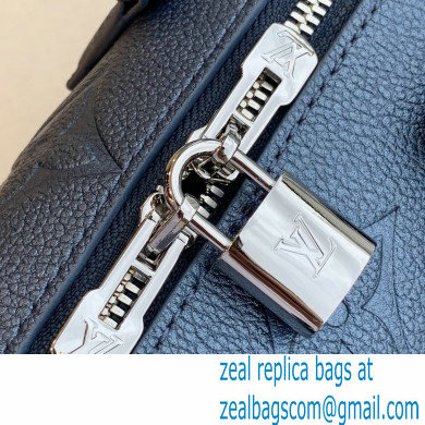 louis vuitton grained Monogram Empreinte leather Speedy Bandouliere 20 m58958 blue