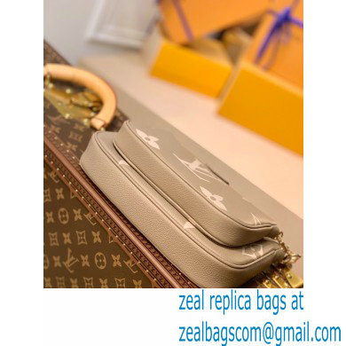 louis vuitton gray Monogram Empreinte leather Multi Pochette Accessoires m45777 - Click Image to Close