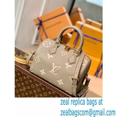 louis vuitton gray Monogram Empreinte leather Speedy Bandouliere 25 m58947 - Click Image to Close