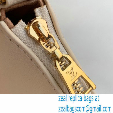 louis vuitton white Monogram Empreinte leather Multi Pochette Accessoires m45777