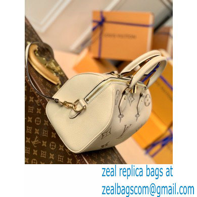 louis vuitton white Monogram Empreinte leather Speedy Bandouliere 25 m58947 - Click Image to Close