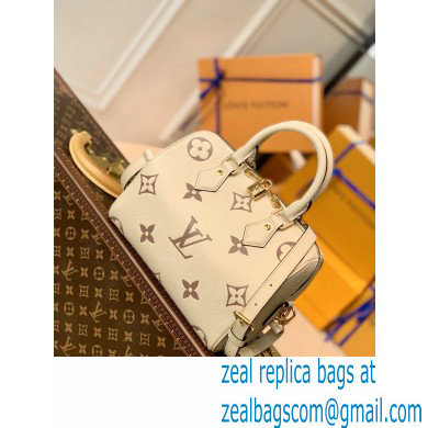 louis vuitton white Monogram Empreinte leather Speedy Bandouliere 25 m58947