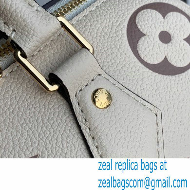 louis vuitton white Monogram Empreinte leather Speedy Bandouliere 25 m58947 - Click Image to Close