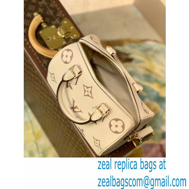 louis vuitton white Monogram Empreinte leather Speedy Bandouliere 25 m58947 - Click Image to Close